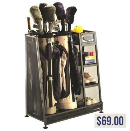 Suncast: Dual Golf Gear Organizer | Price Tag